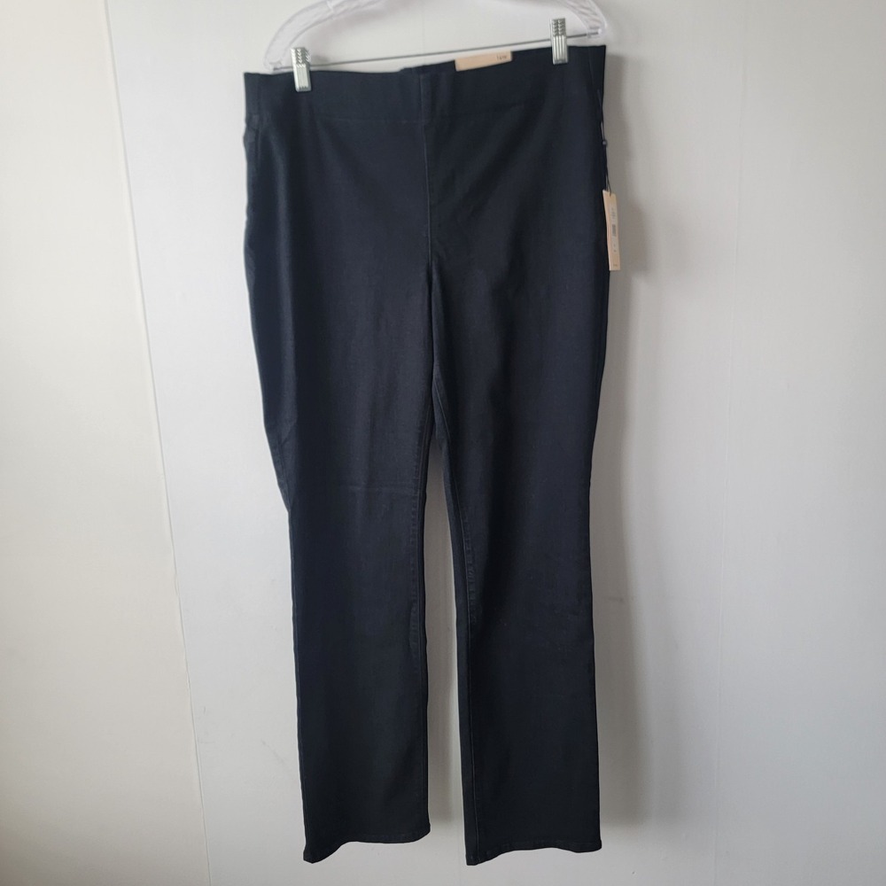 NYDJ women's pull on straight jeans size 14W‎ nautilus high waist